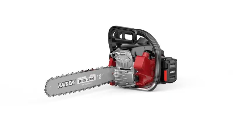 Fără sfoară, fără cablu – drujba Raider pe benzină cu pornire electrică