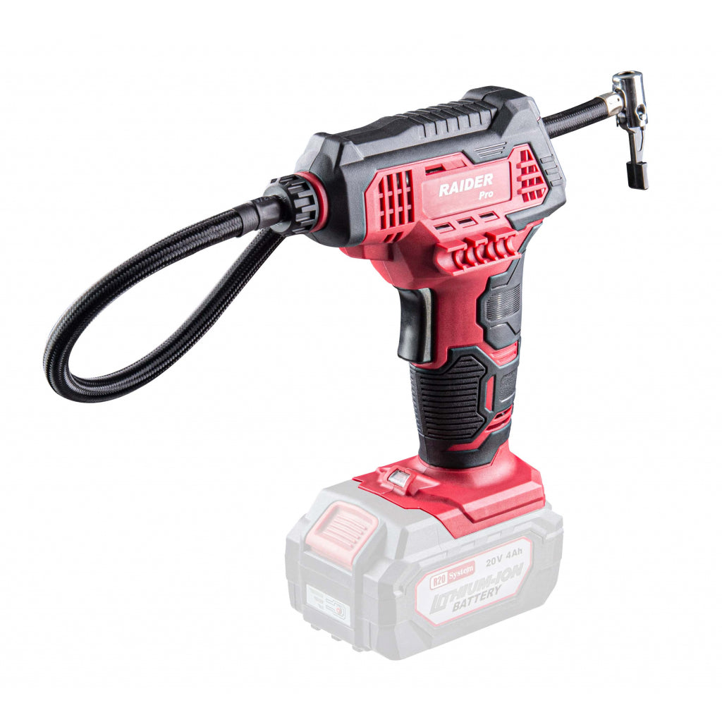 Raider R20 Mini compresor 20V 7 bari LED Display accesorii SOLO RDP-SAC20