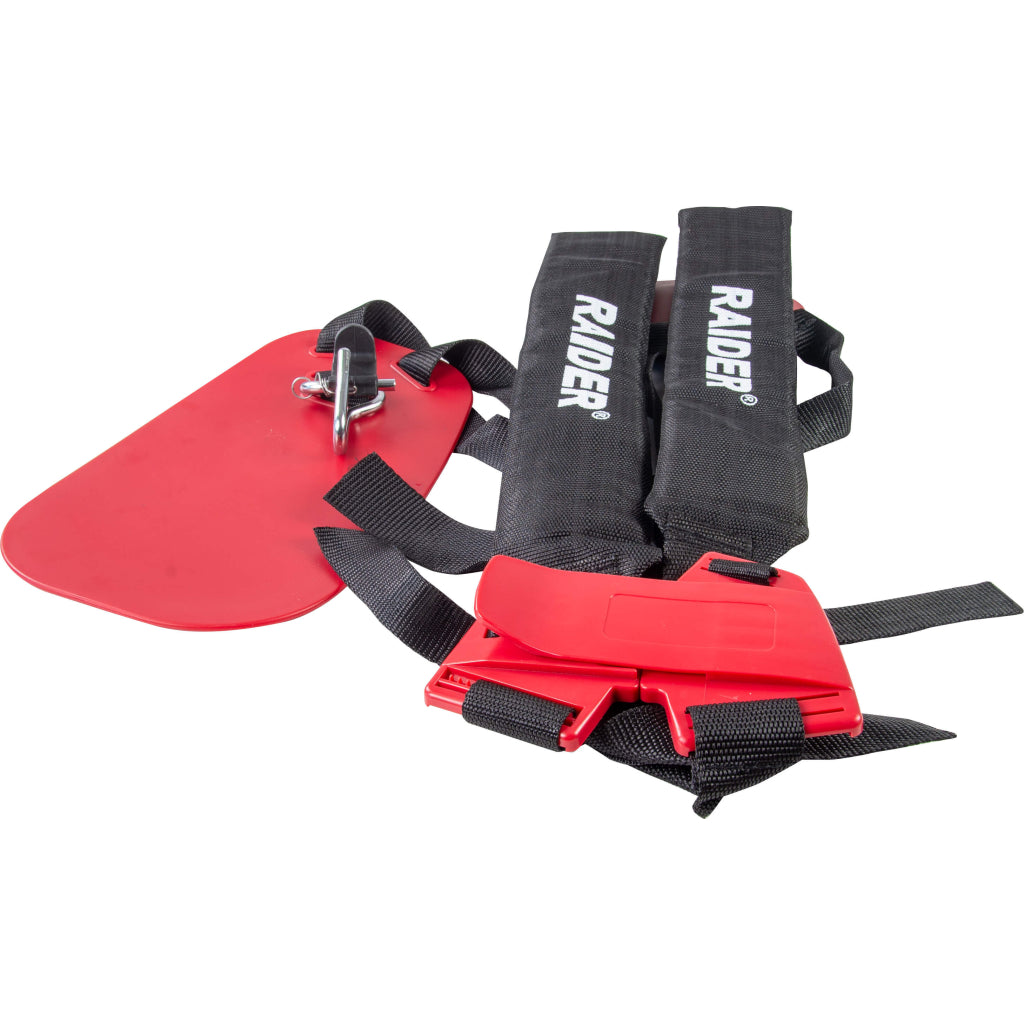 Raider Accessories Ham pentru motocoasa cu 2 barete rosu-negru cu geanta Raider