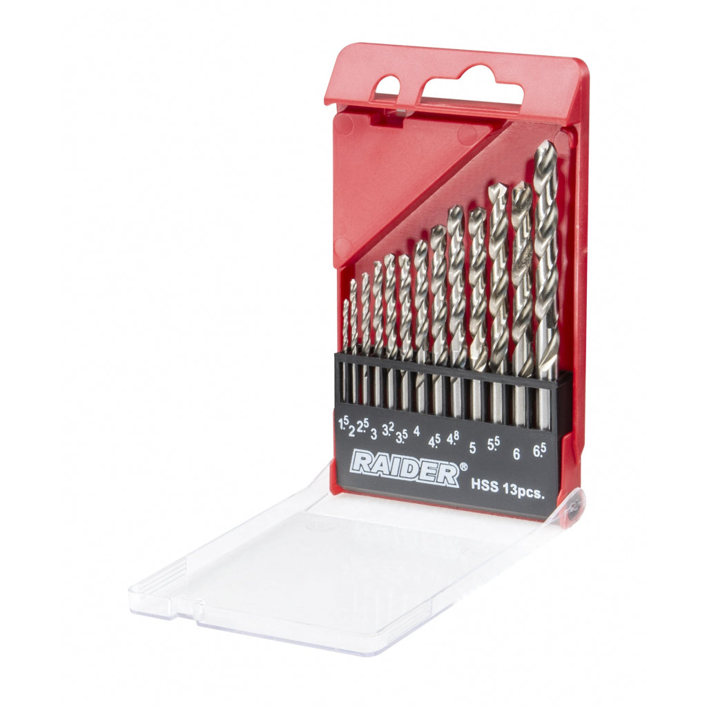 Raider Accessories Set 13 burghie metal ø1.5-6.5mm HSS RD