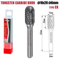 Raider Accessories Freza debavurare Tungsten Carbon tip CX ø10x20 ø6mm RDP