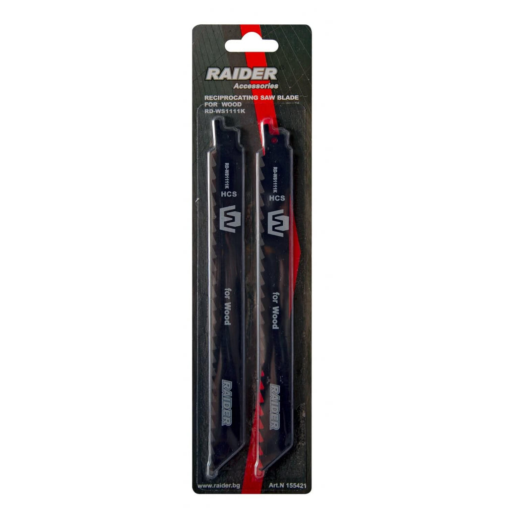 Raider Accessories Set 2 lame fierastrau sabie lemn 225x1.25mm 3TPI WS644D