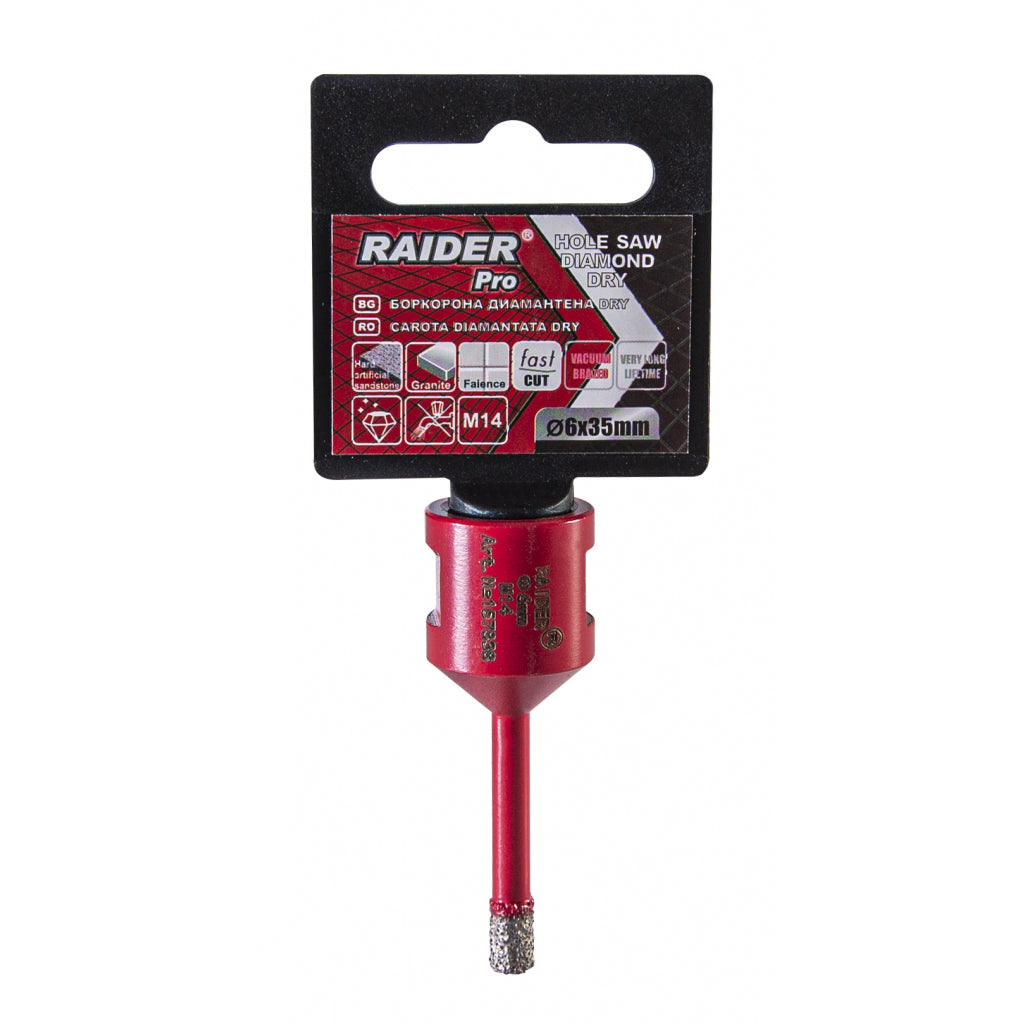 Raider Accessories Freza diamantata pentru frezare uscata M14 x 6mm