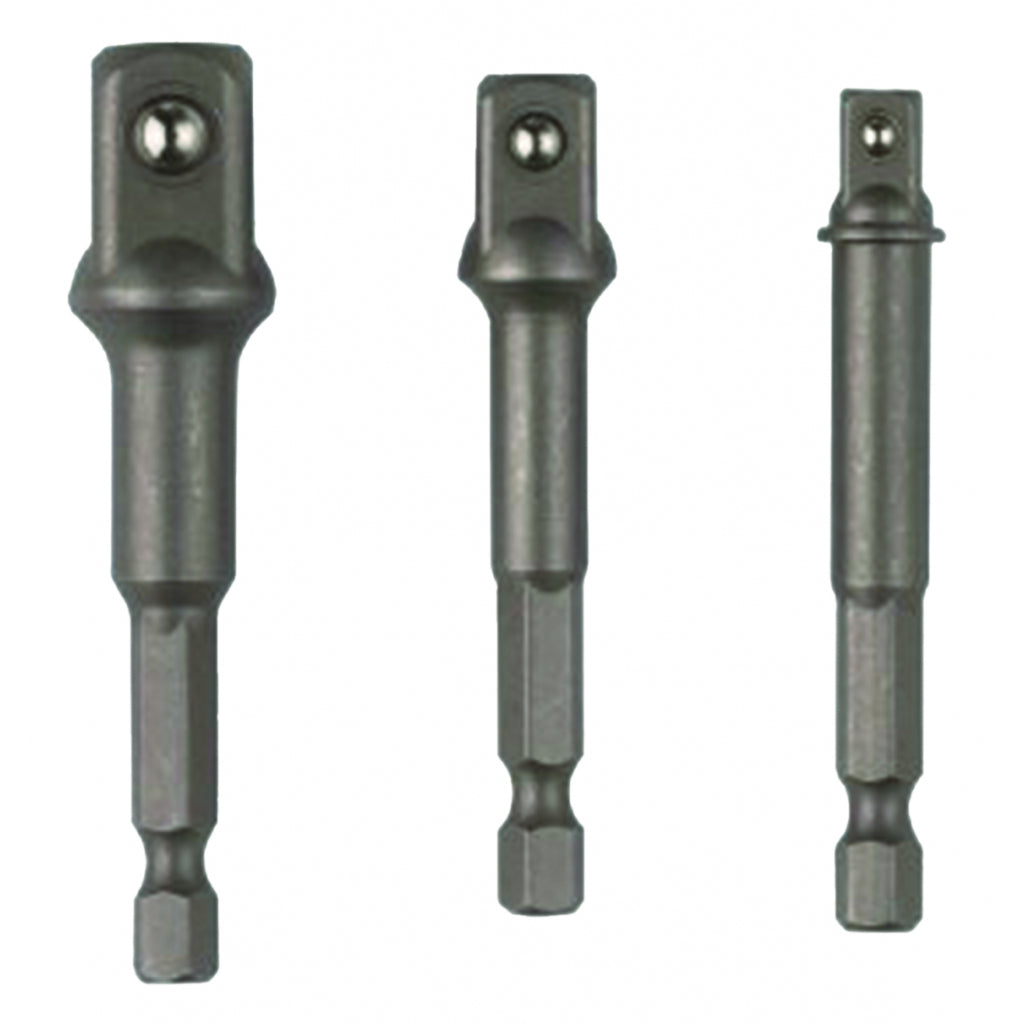 Raider Accessories Set 3 adaptori tubulara patrati ¼ HEX la ⅜ si ½ Raider