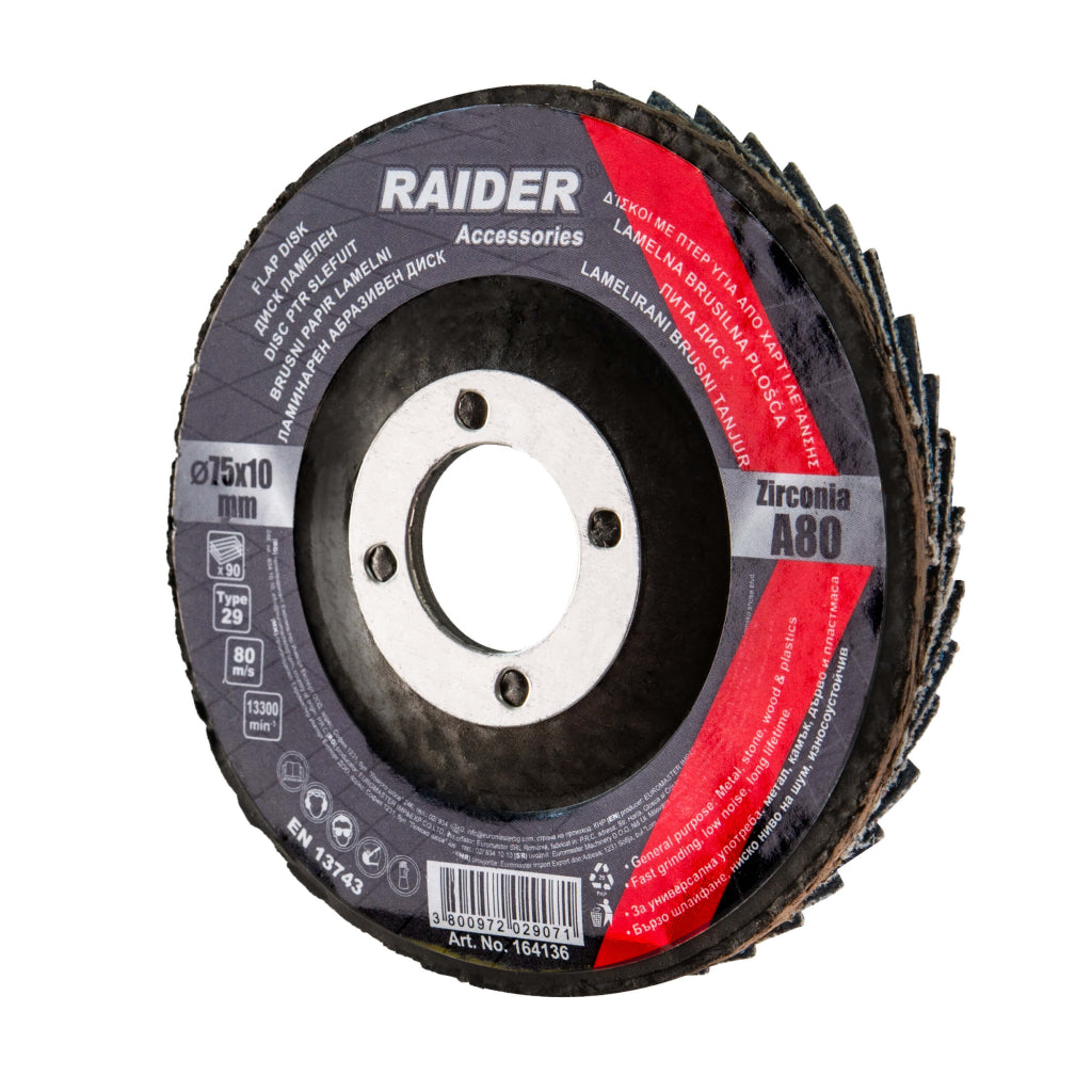 Raider Accessories Disc circular cu lamele smirghel ø75mm А80