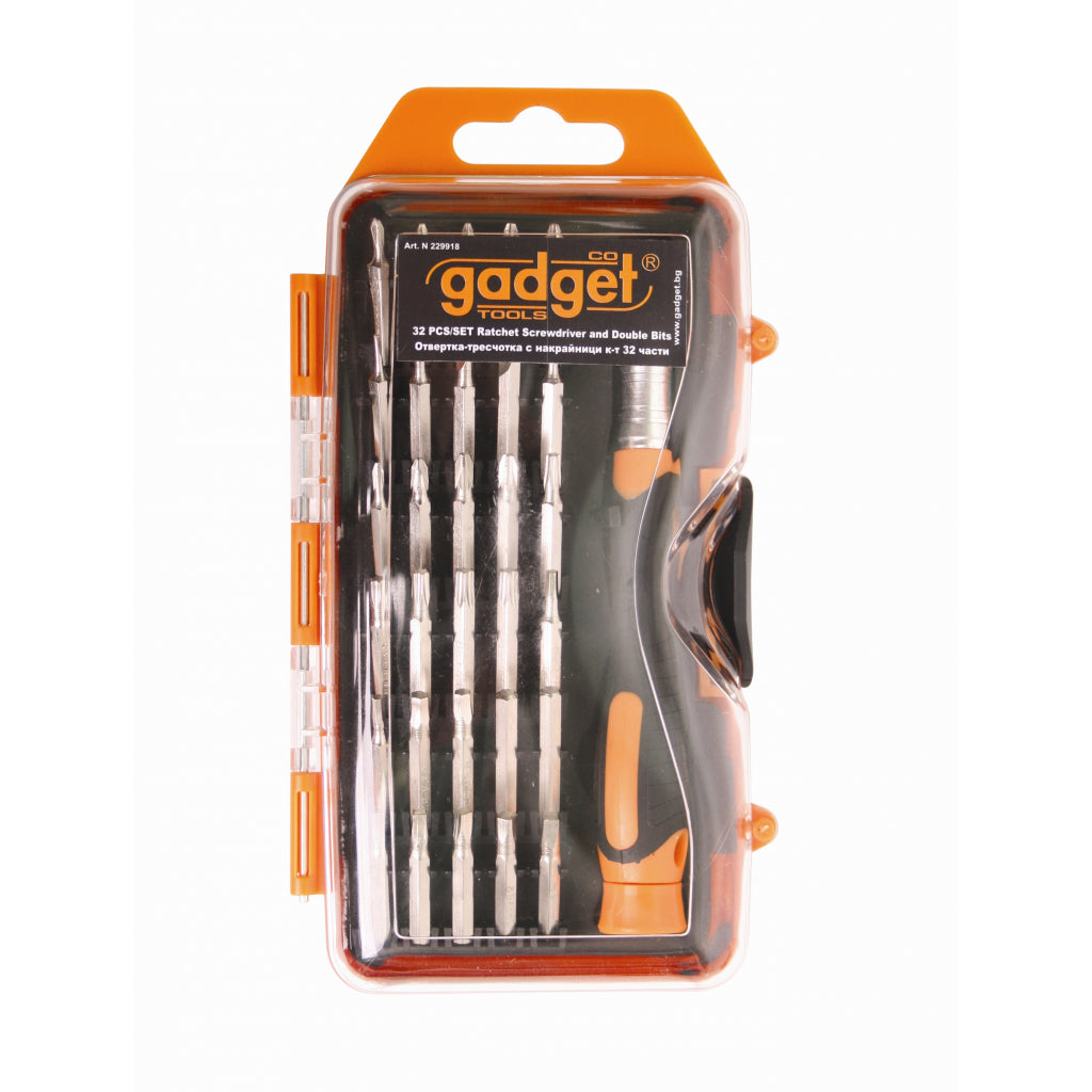 Gadget Set 32 piese surubelnita cu clichet si biti GD