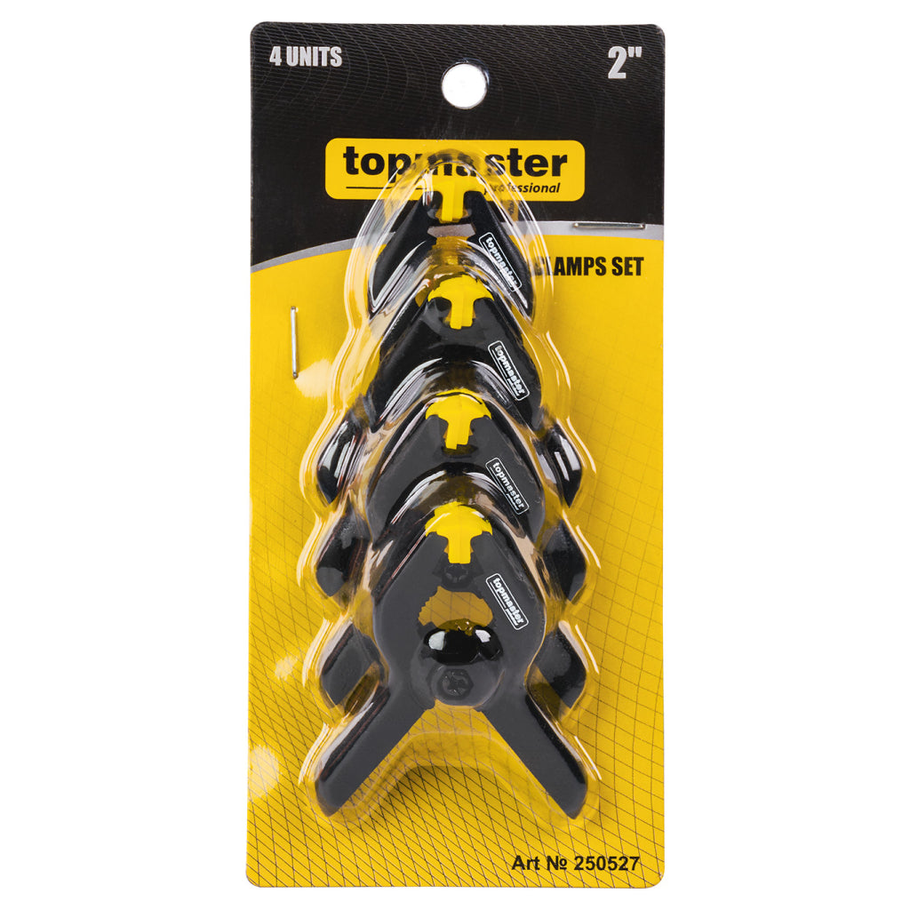 Top Master Pro Set 4 cleme 2" pentru prindere lemn TMP