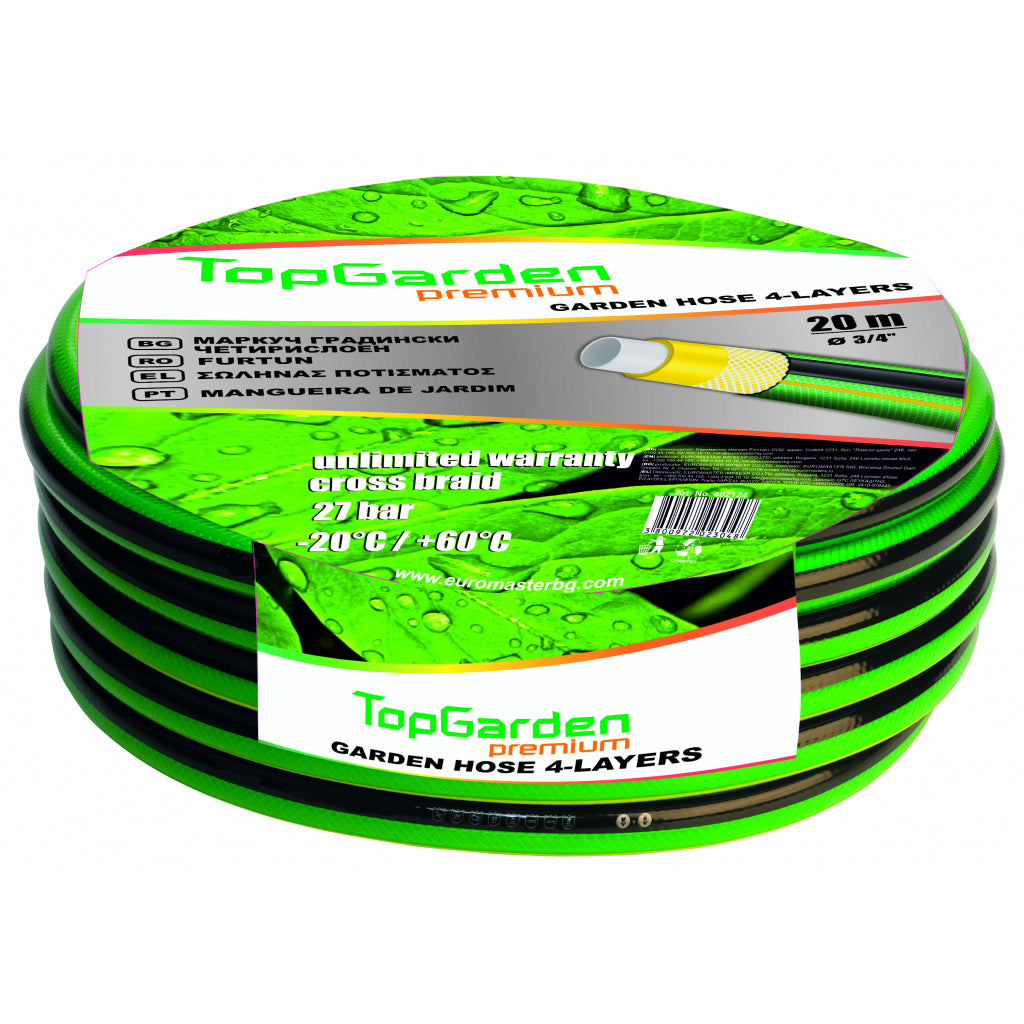 Top Garden Furtun de gradina 4 straturi ¾" 30m TGP