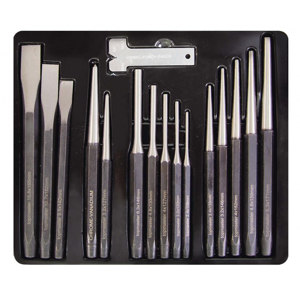 Top Master Pro Set 15 dornuri pentru gaurire cu instrument masura TMP