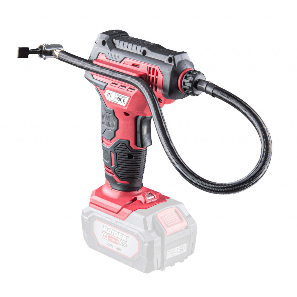 Raider R20 Mini compresor 20V 7 bari LED Display accesorii SOLO RDP-SAC20