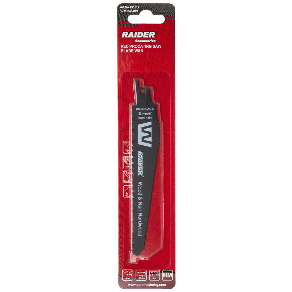 Raider Accessories Lama fierastrau sabie W&N 150x5mm 5TPI WNS950HM