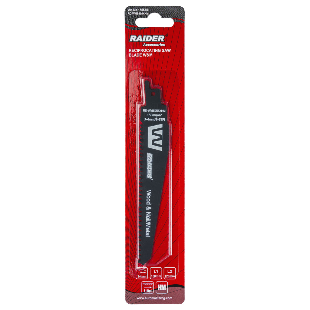 Raider Accessories Lama fierastrau sabie W&N 150x3.0/4.0mm 6/8TPI