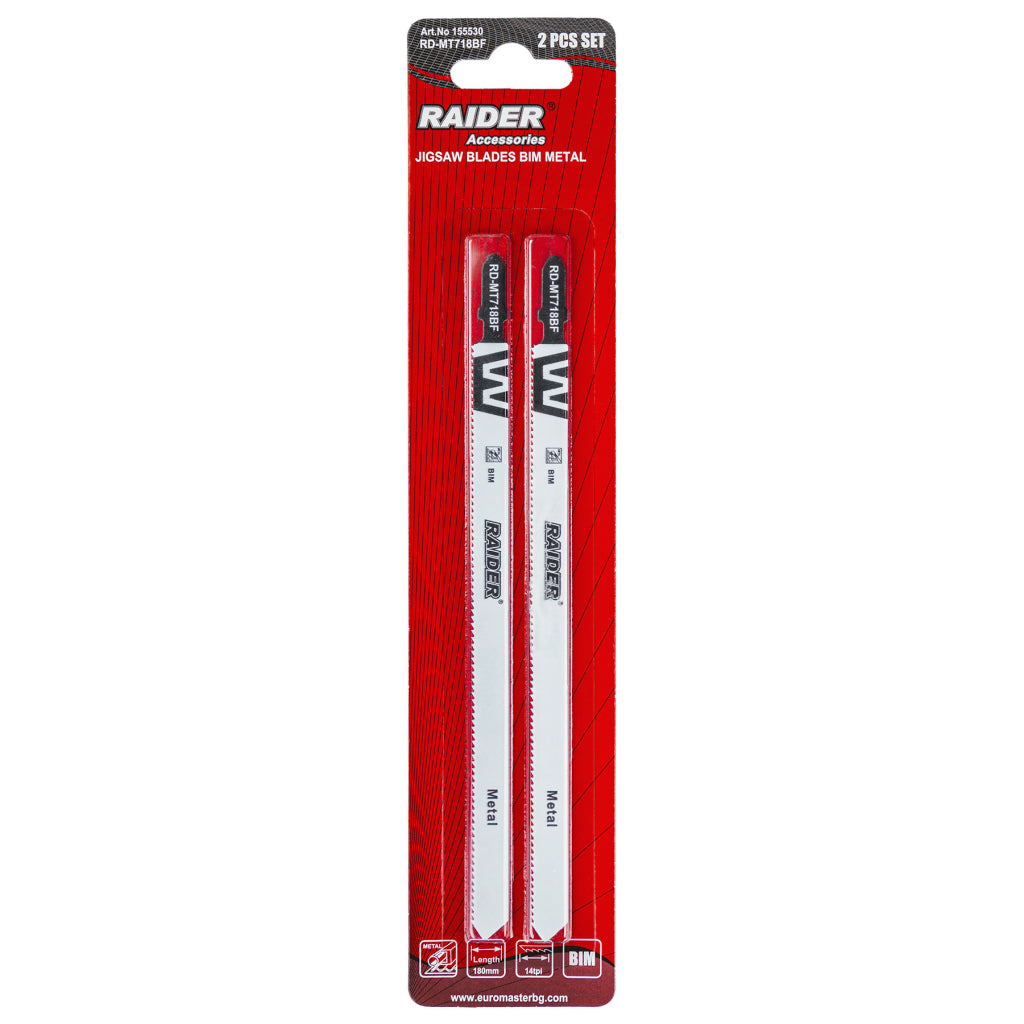 Raider Accessories Set 2 lame fierastrau pendular BIM180x1.0mm 14TPI MT718BF