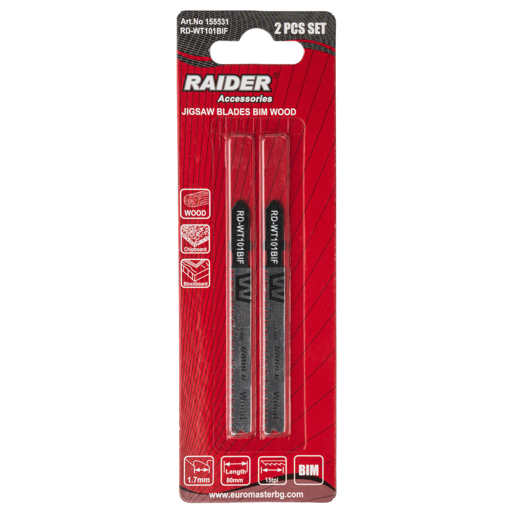Raider Accessories Set 2 lame fierastrau pendular lemn 125x4.0mm 6TPI WT544D