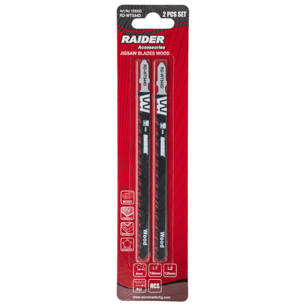 Raider Accessories Set 2 lame fierastrau pendular lemn 80x1.7mm 15TPI WT101BIF