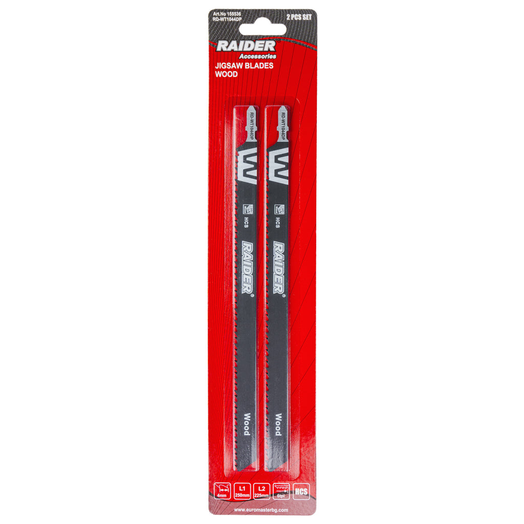 Raider Accessories Set 2 lame fierastrau pendular lemn 225x4.0mm 6TPI WT1044DP