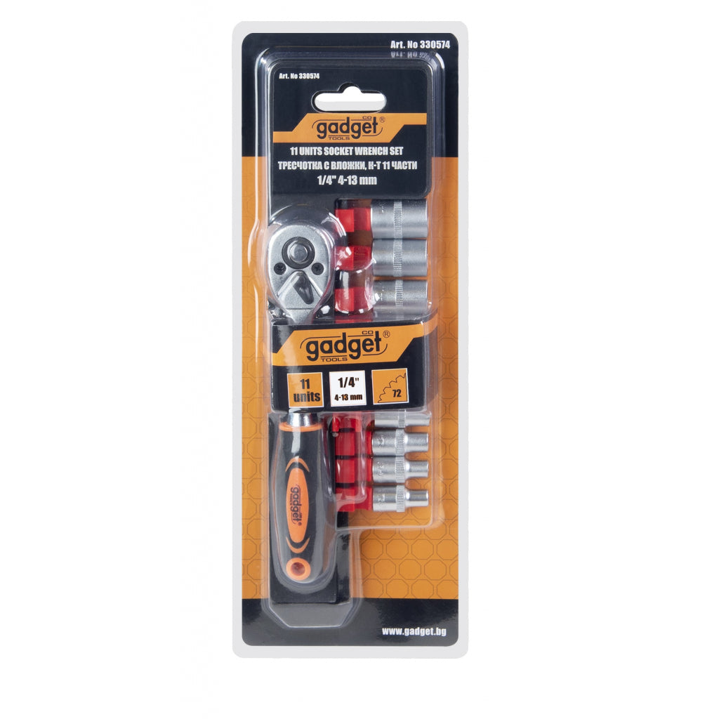 Gadget Set 11 tubulare ¼ 4-13mm cu clicket GD