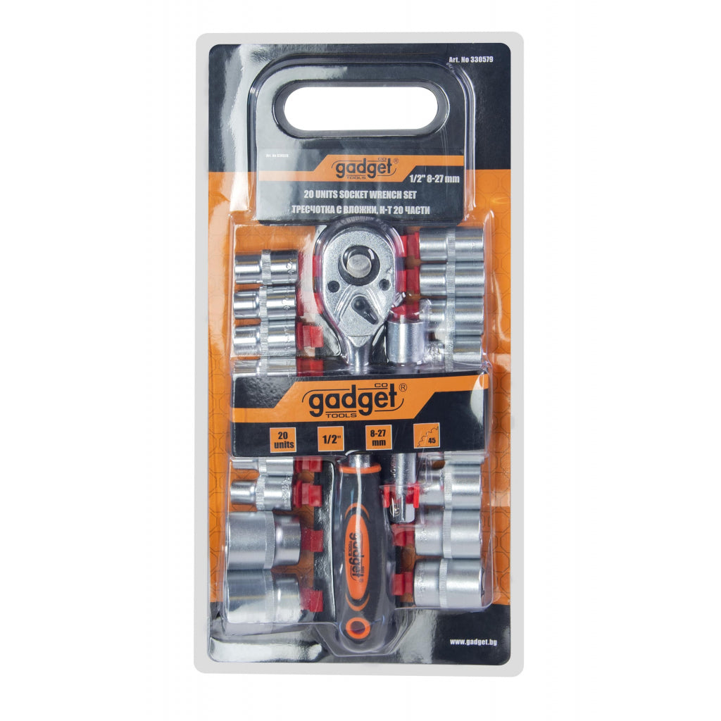 Gadget Set 20 tubulare ½ 8-27mm CRV GD