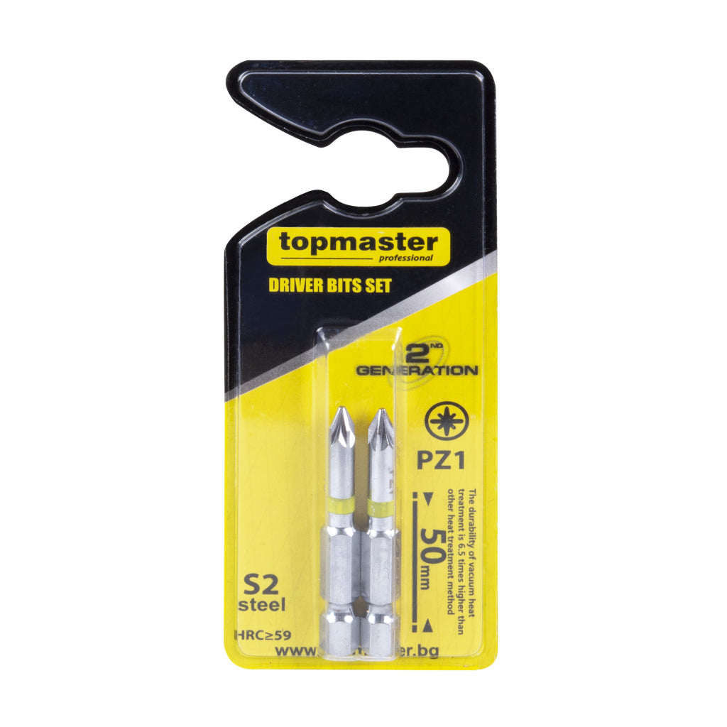 Top Master Pro Set 2 biti magnetici ¼" 50mm PZ1 SVCM TMP