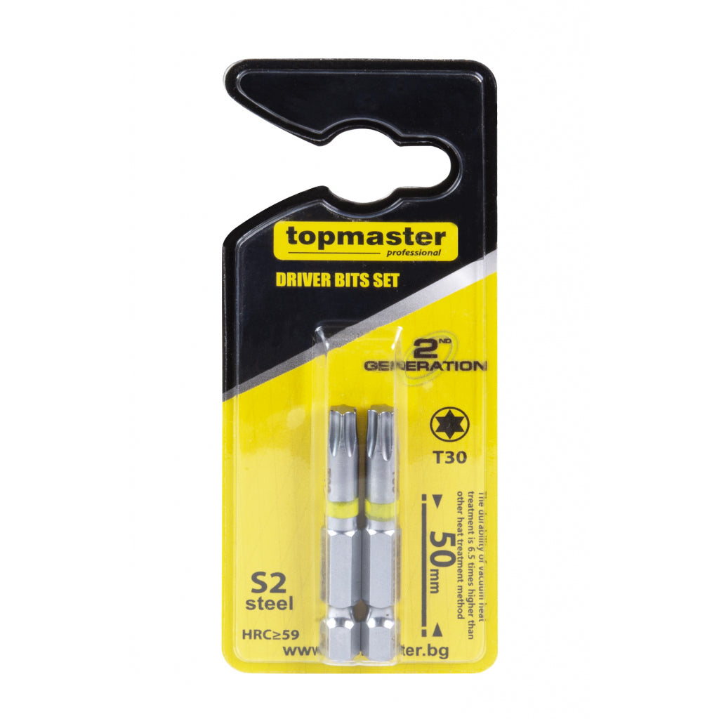 Top Master Pro Set 2 biti magnetici ¼" 50mm T30 SVCM TMP