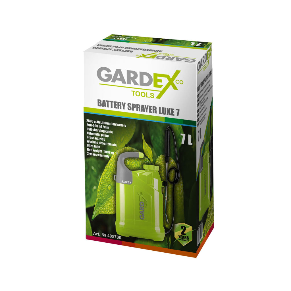 Gardex Pulverizator electric cu acumulator 7L 5V LUXE7 GX