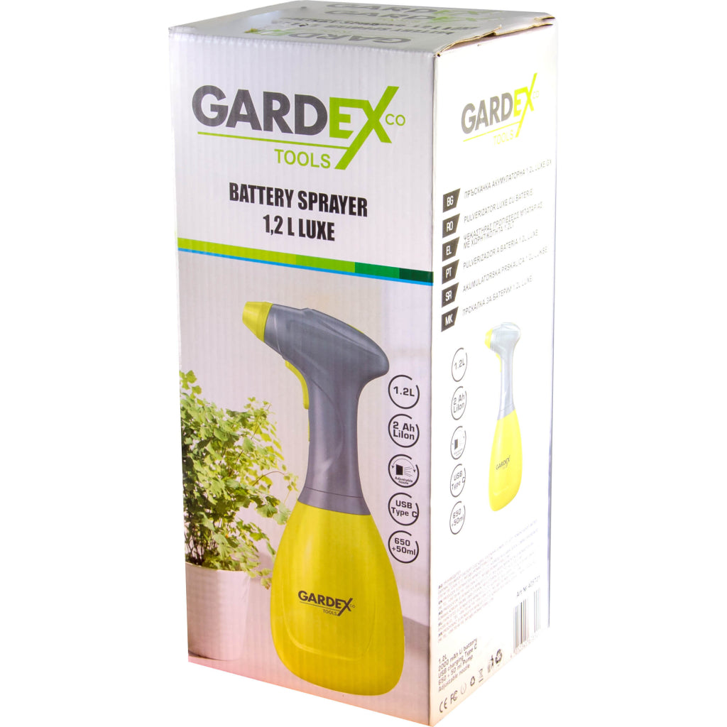 Gardex Pulverizator electric cu acumulator 1.2L 5V LUXE1 GX