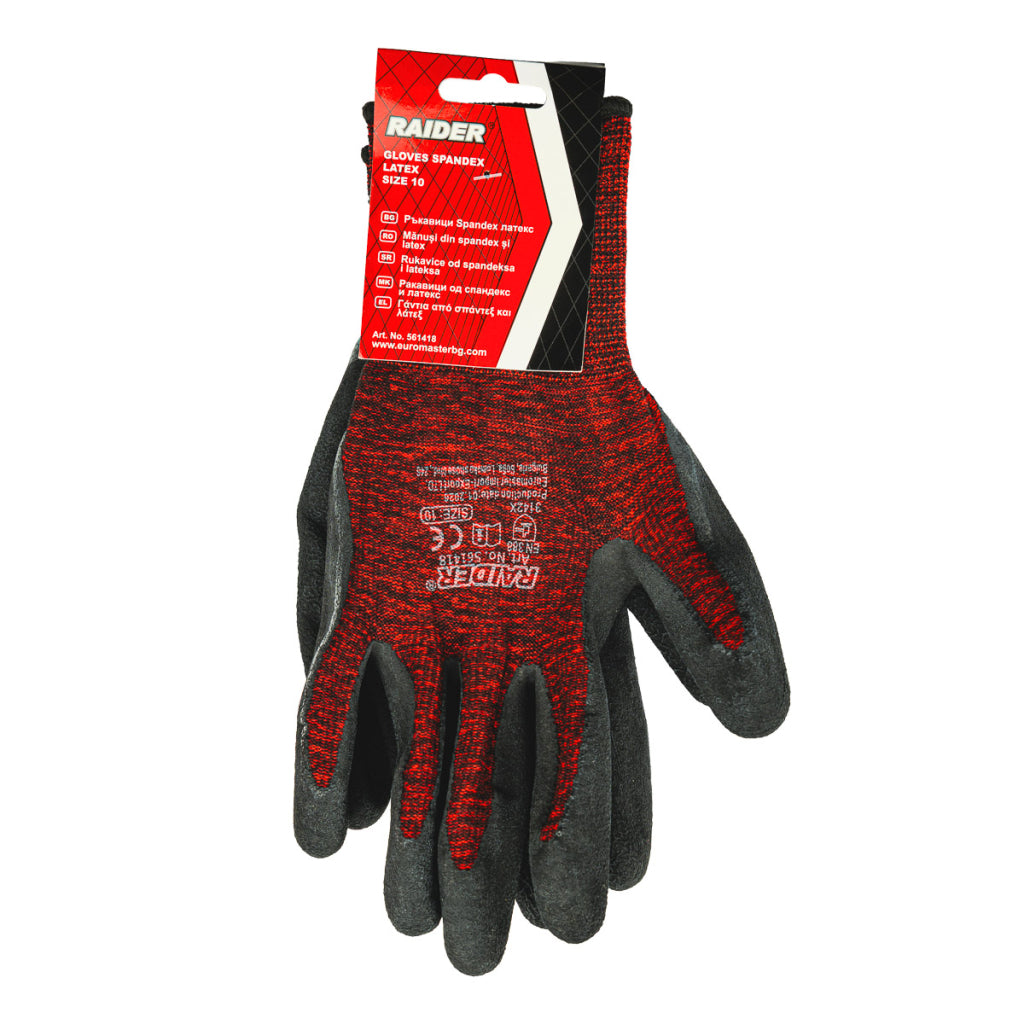 Raider Manusi de lucru din latex 13G x M10 RD