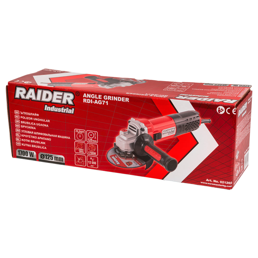 Raider Industrial Polizor unghiular 125mm 1700W RDI-AG71