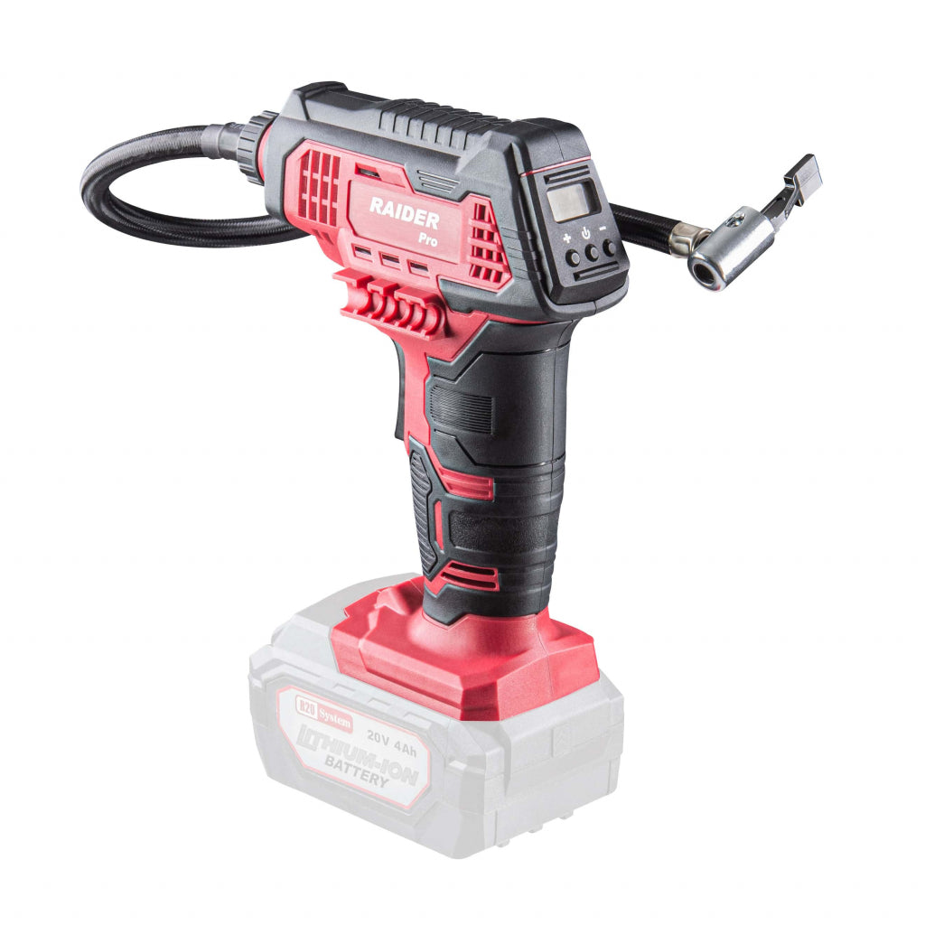 Raider R20 Mini compresor 20V 7 bari LED Display accesorii SOLO RDP-SAC20
