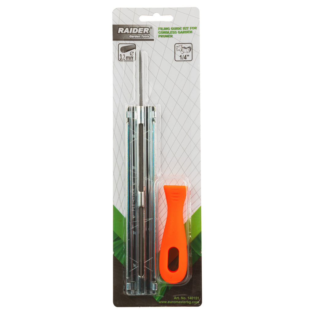 Raider Accessories Set cu pila ø3.2mm pentru ascutit lant cu pas ¼"