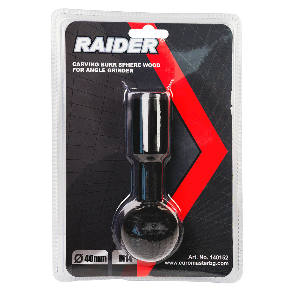 Raider Accessories Freza sferica lemn ø40mm М14 pentru polizor unghiular