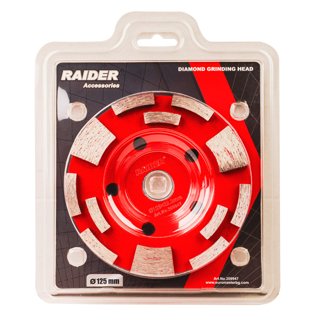 Raider Accessories Disc diamantat oala 125x22.2mm slefuit T12