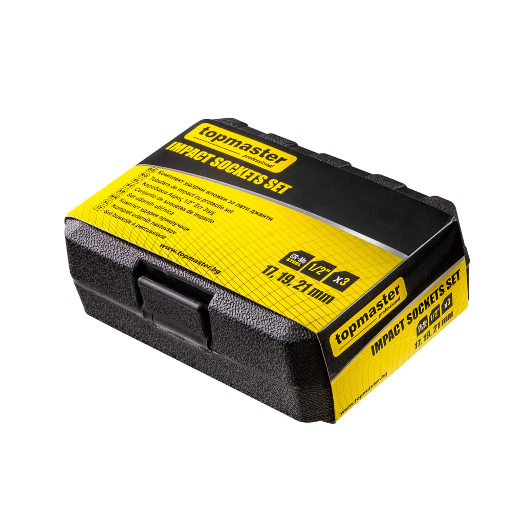 Top Master Pro Set 3 tubulare de impact adanci ½" 17-21mm protectie TMP A