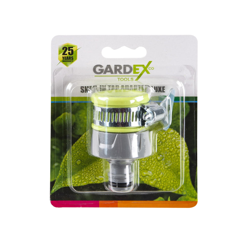 Gardex Adaptor robinet ½- ¾ si ½"plastic colier metal LUXx GX