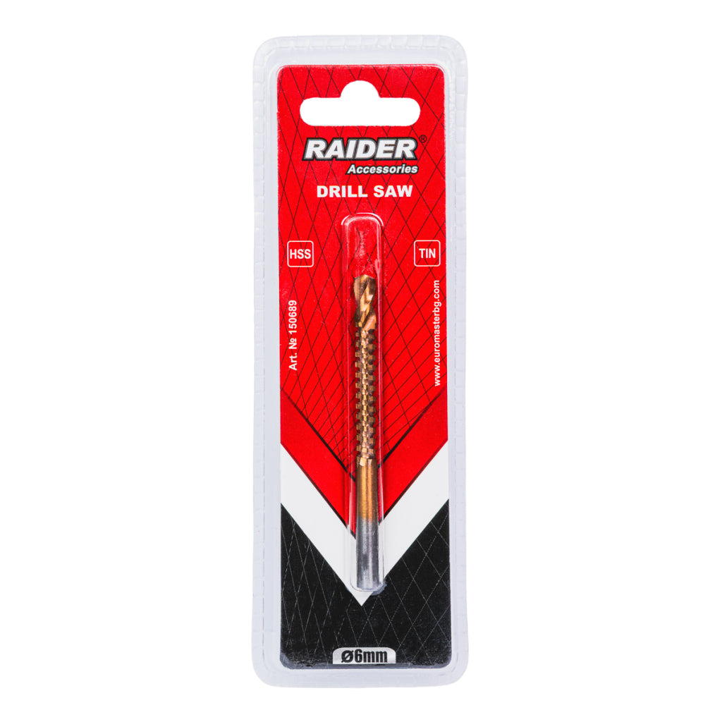 Raider Accessories Burghiu metal HSS+TIN 6.0mm cu freza decupat