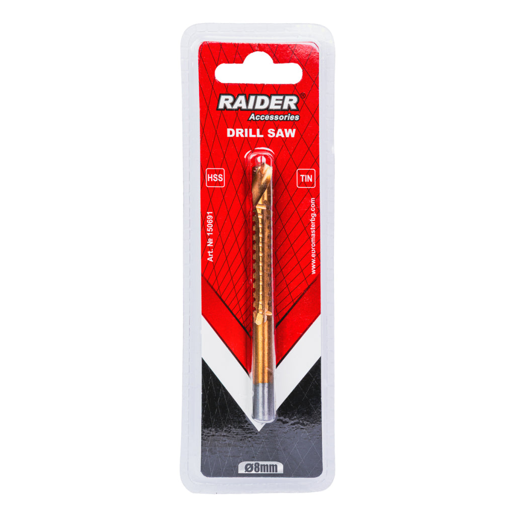 Raider Accessories Burghiu metal HSS+TIN 8.0mm cu freza decupat