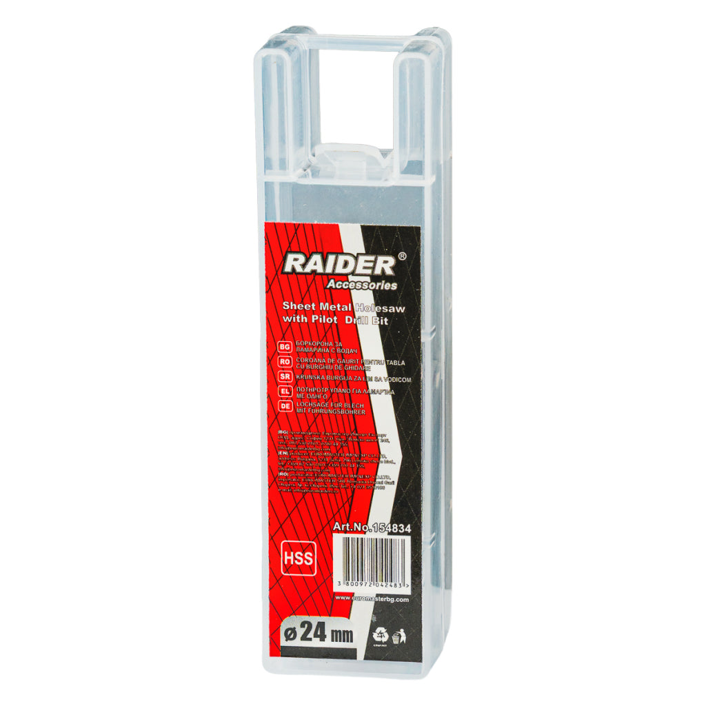 Raider Accessories Carota pentru tabla Ø24mm cu pilot HSS