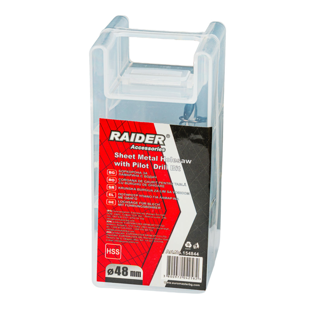 Raider Accessories Carota pentru tabla Ø48mm cu pilot HSS