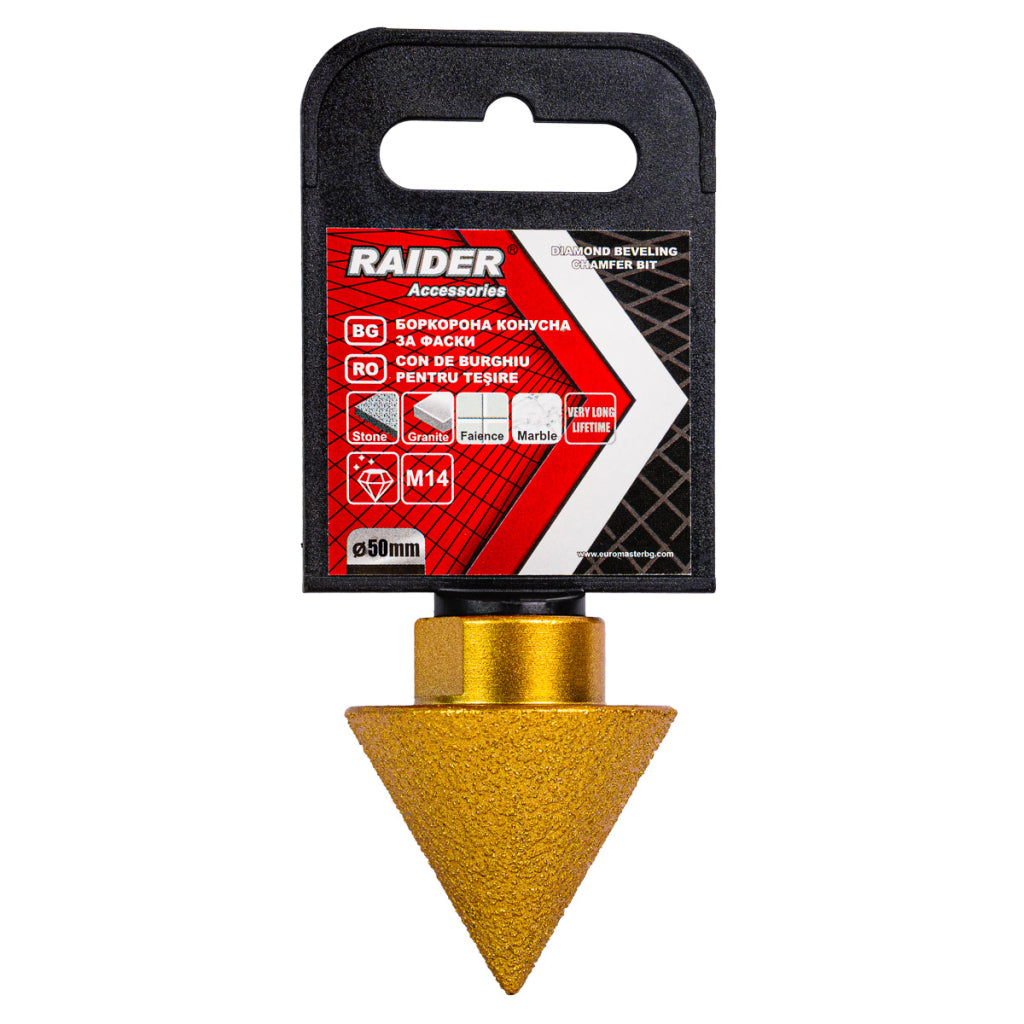 Raider Accessories Freza conica diamantata pentru sanfren M14 x 50mm