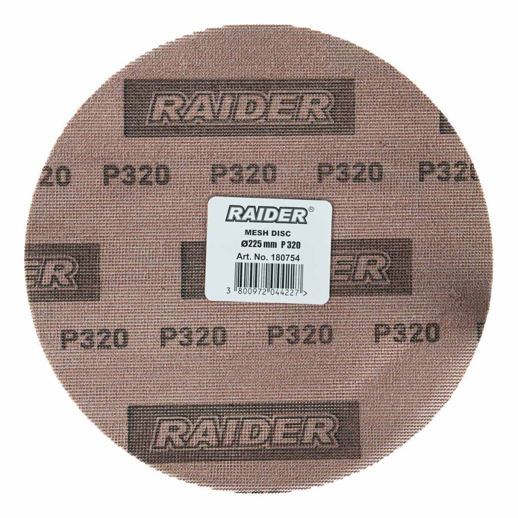 Raider Accessories Disc plasa cu velcro pentru slefuitor tavan ø225mm P320