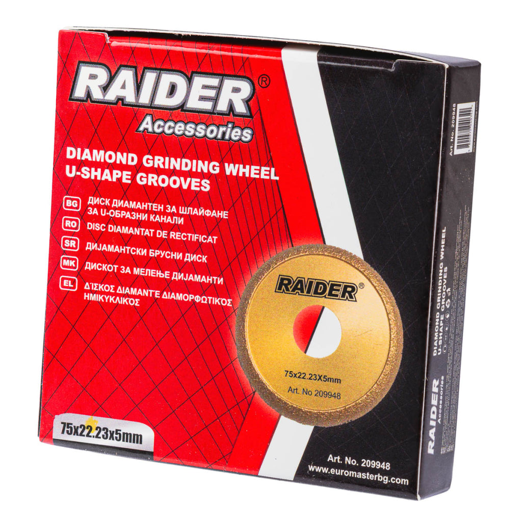 Raider Accessories Disc diamantat 75x22.2x5mm muchii U ceramica
