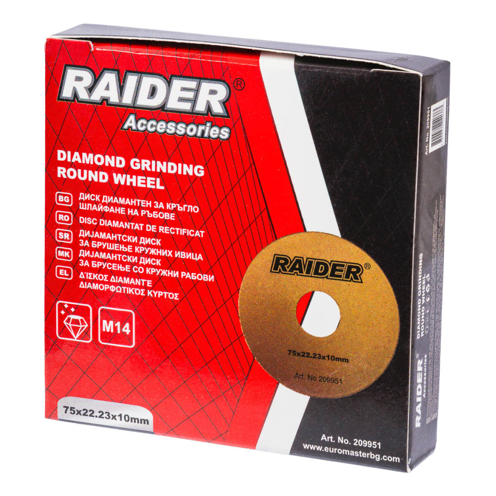 Raider Accessories Disc diamantat 75x22.2x10mm muchii U ceramica