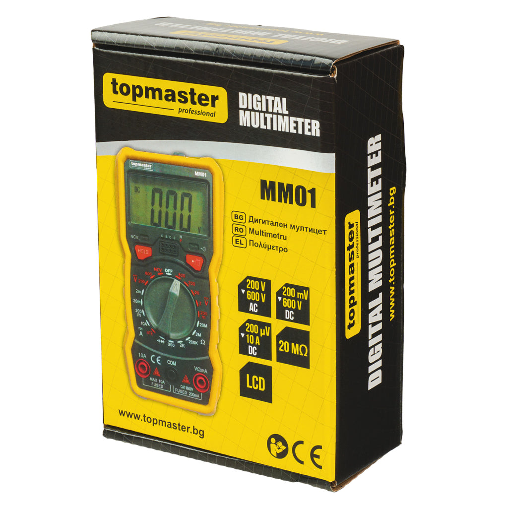 Top Master Pro Multimetru digital AC/DC cu LED TMP-MM01
