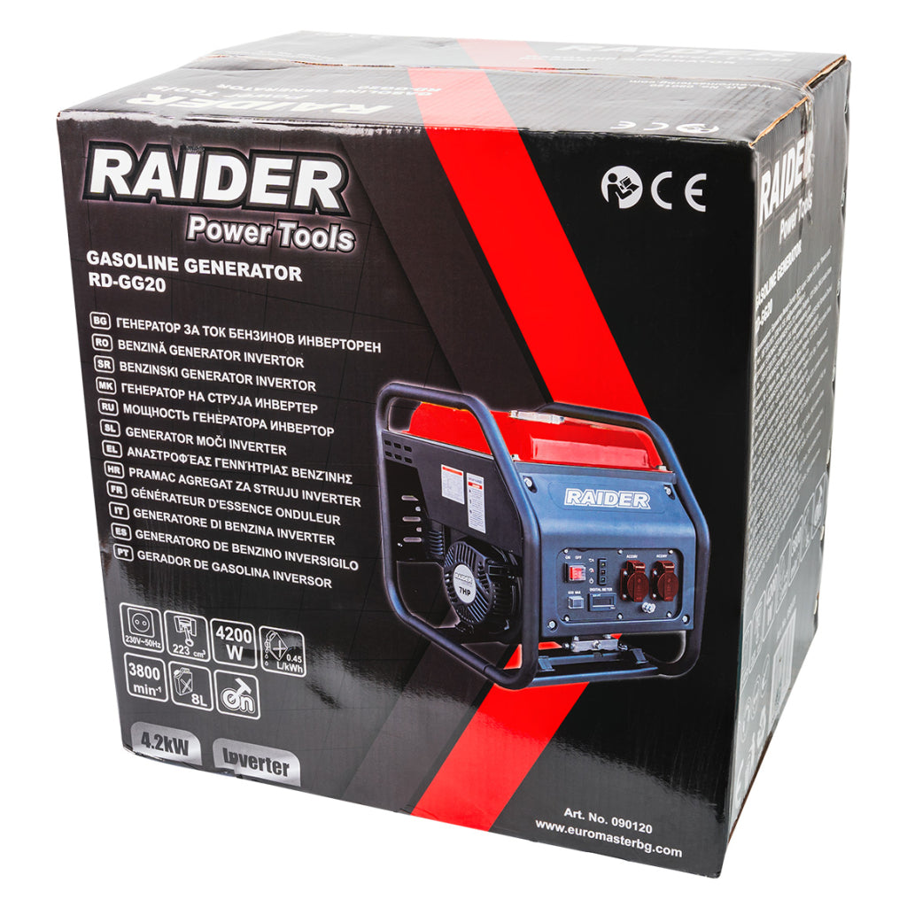 Raider Generator pe benzina 4.2kW Inverter RD-GG20
