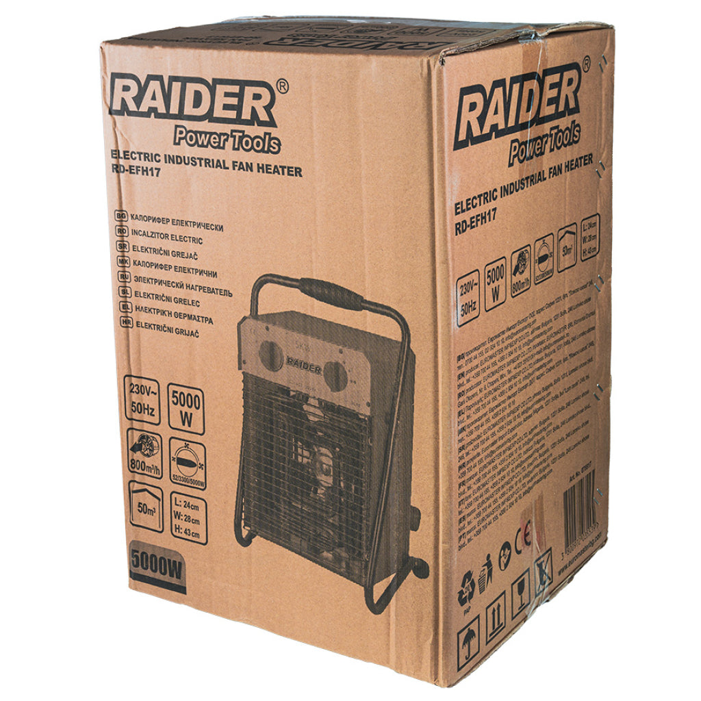 Raider Aeroterma electrica 5kW 230V cu stand RD-EFH17