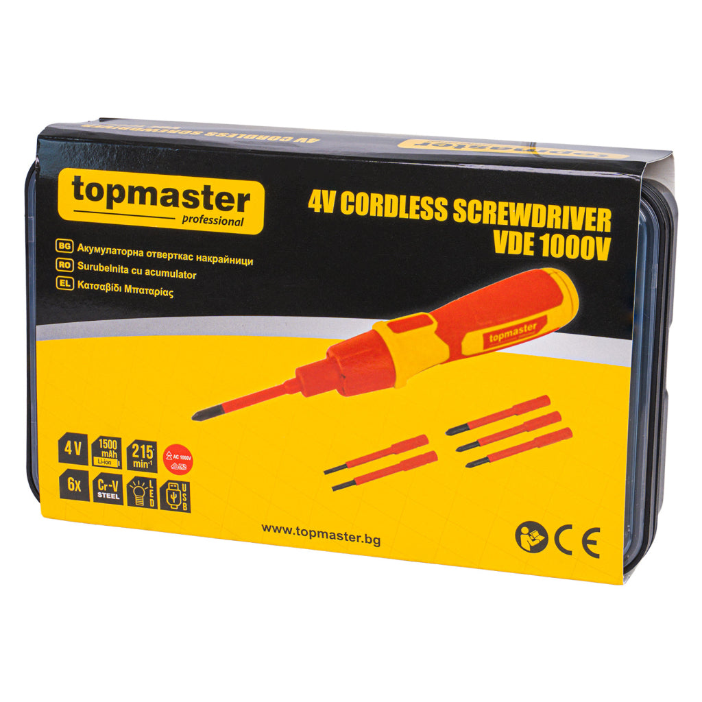 Top Master Pro Surubelnita cu acumulator mandrina hex 4V VDE TMP