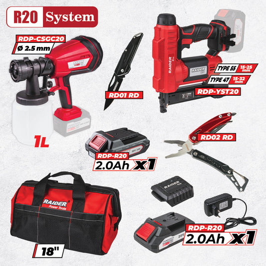 R20 Set BXS5 – Soluția ideală pentru lucrări de finisaj și montaj, oriunde ai nevoie