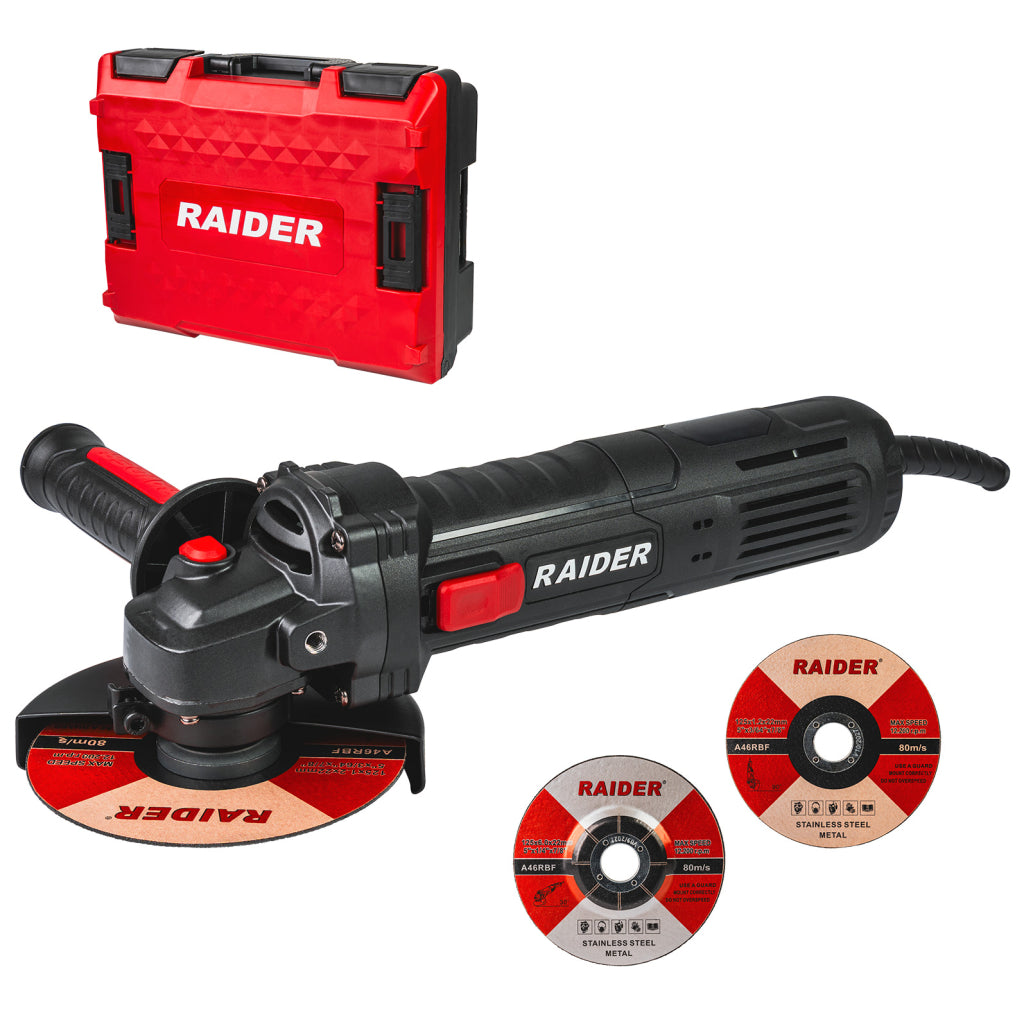 Raider Pro Polizor unghiular 125mm 900W LCD RDP-AG79 BE