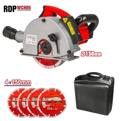 Raider Pro Masina de frezat caneluri 1.7kW 150mm 5-40mm cutie RDP-WCH05
