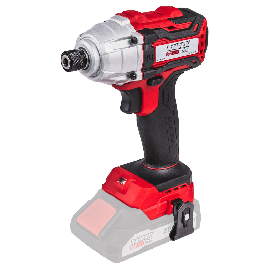 Raider R20 Masina insurubat cu impact 20V HEX1/4" 180Nm SOLO RDP-BCHID20